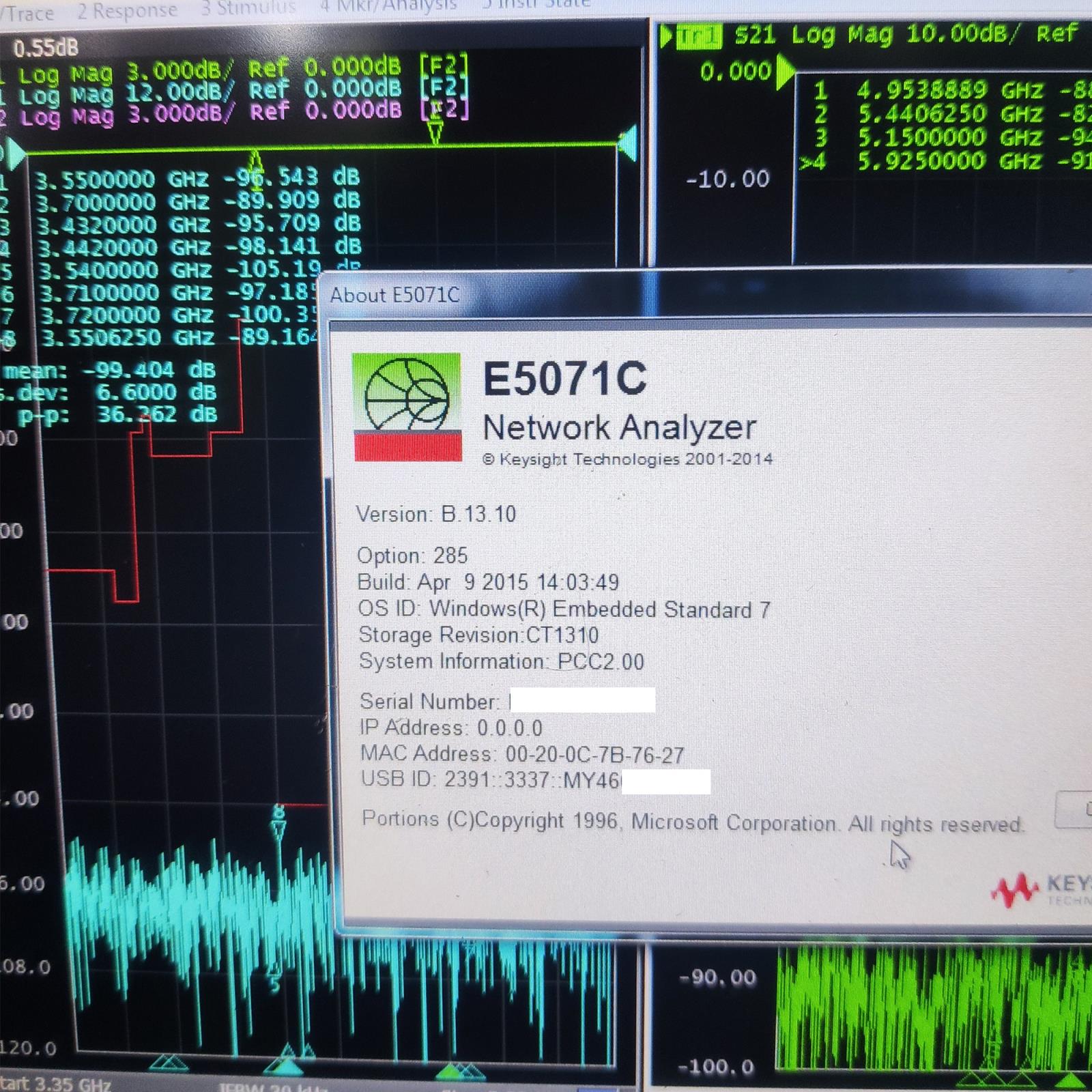 E5071C矢量网络分析仪租赁